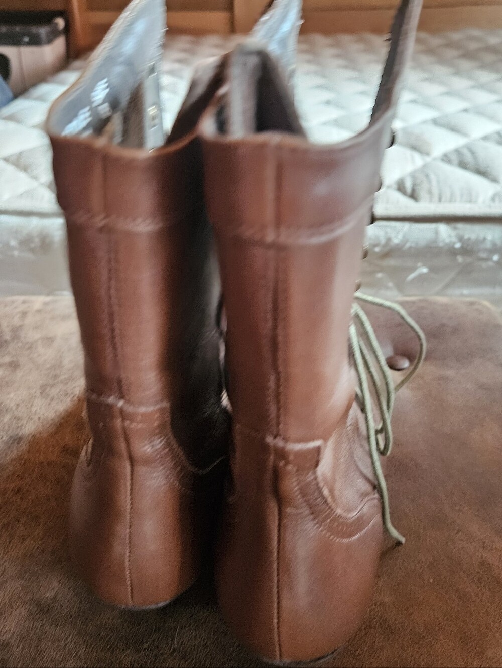 Rawhide By Abilene Woman's Victorian Lace Up Boots. Snip Toe. Size 8 - Picture 4 of 9